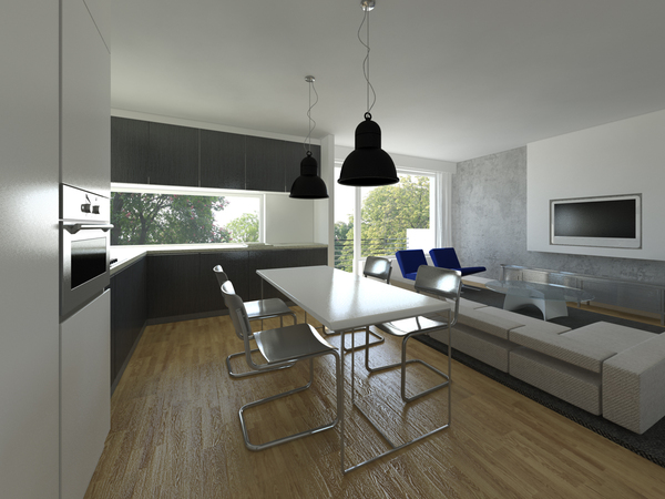 mẫu thiết kế nội thất căn hộ chung cư 70m2